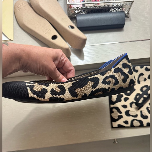 Rothy’s Square toe Leopard flats - Rare Find Sz 10.5 - Picture 8 of 8